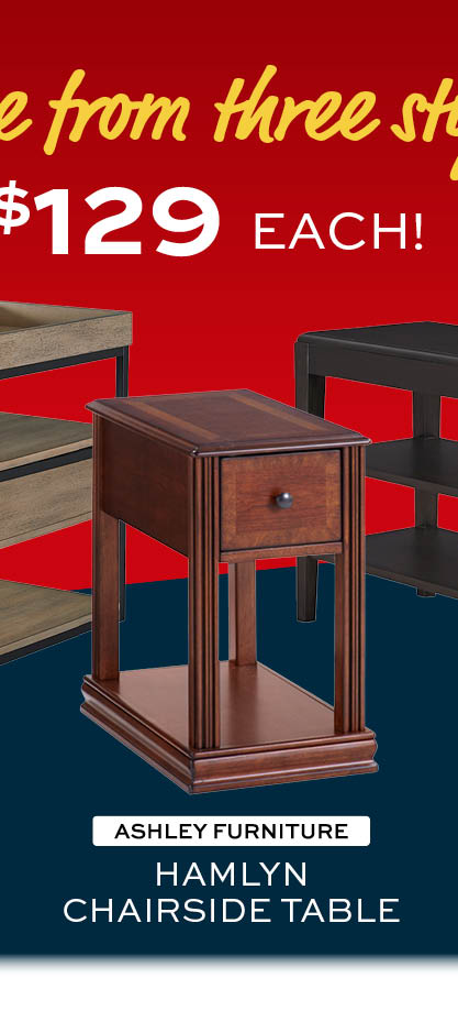 Ashley Furniture Hamlyn Chairside Table $129