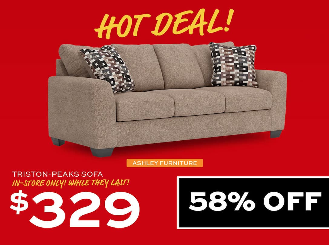 Ashley Furniture Triston-Peaks $329. In-store only! While they last!