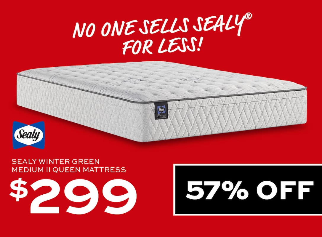 Sealy Winter Green Medium II Queen Mattress $299