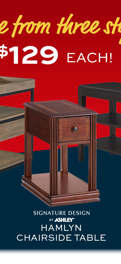 Ashley Furniture Hamlyn Chairside Table $129