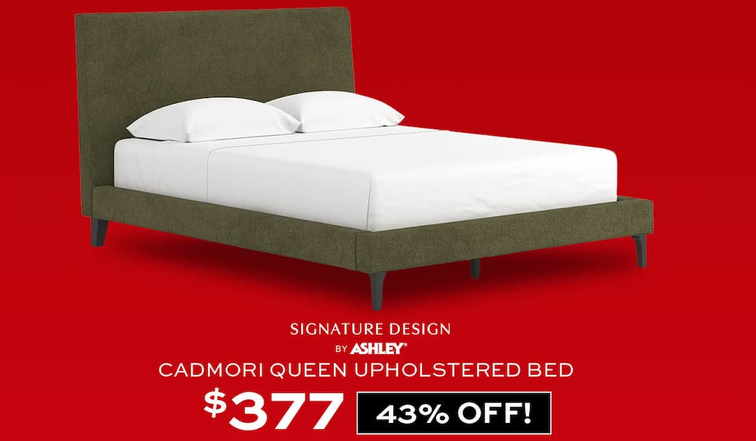 Ashley Cadmori Queen Upholstered Bed $377