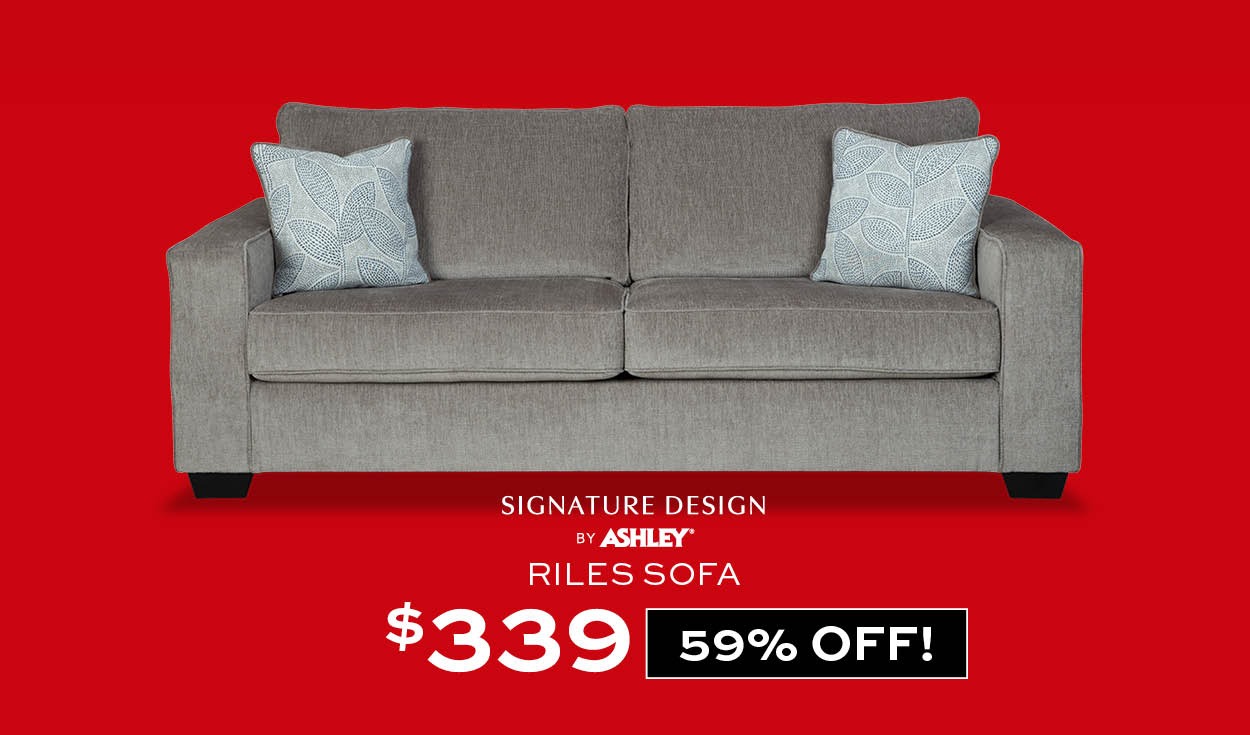 Ashley Riles Sofa $339