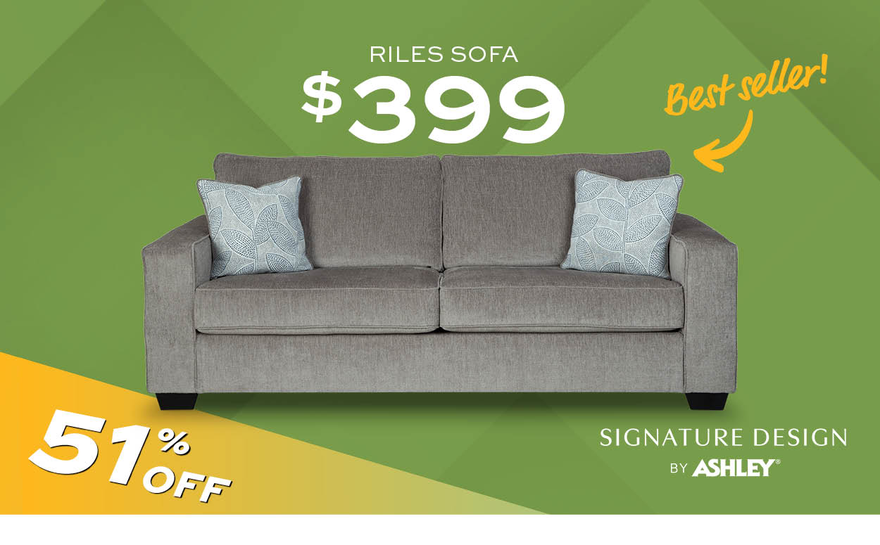 Ashley Riles Sofa $399
