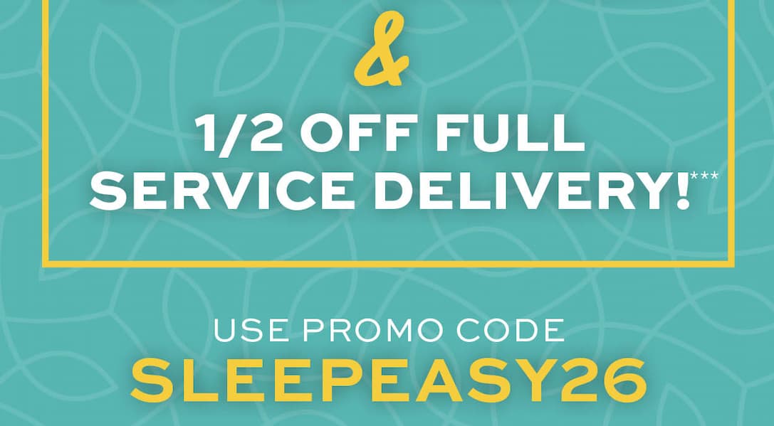 1/2 off full service delivery*** learn more