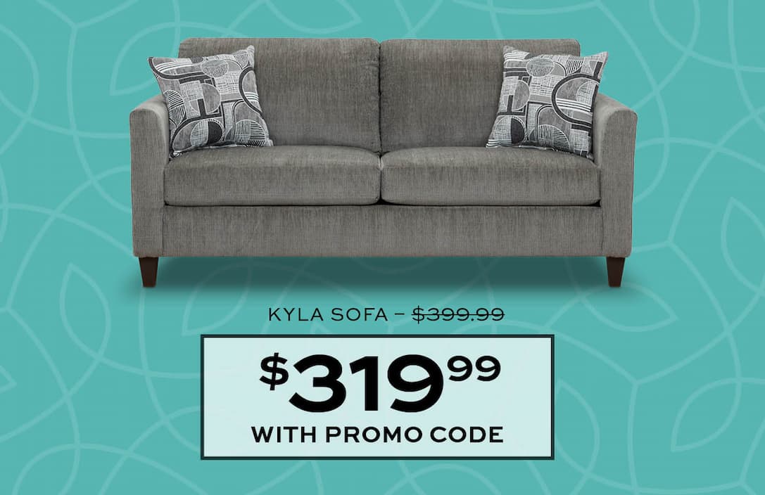 Kyla Sofa $319.99 with promo code