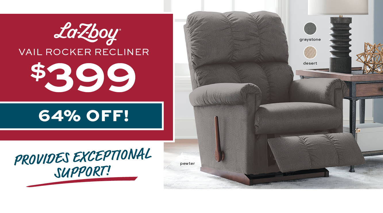 La-Z-Boy Vail Rocker Recliner $399