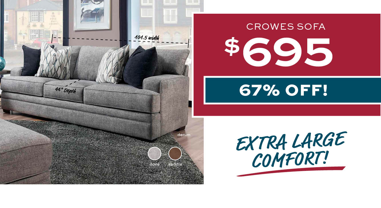 Crowes Sofa $695