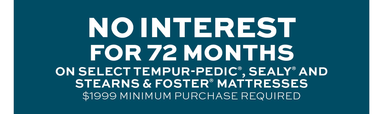 No interest for 72 months* learn more