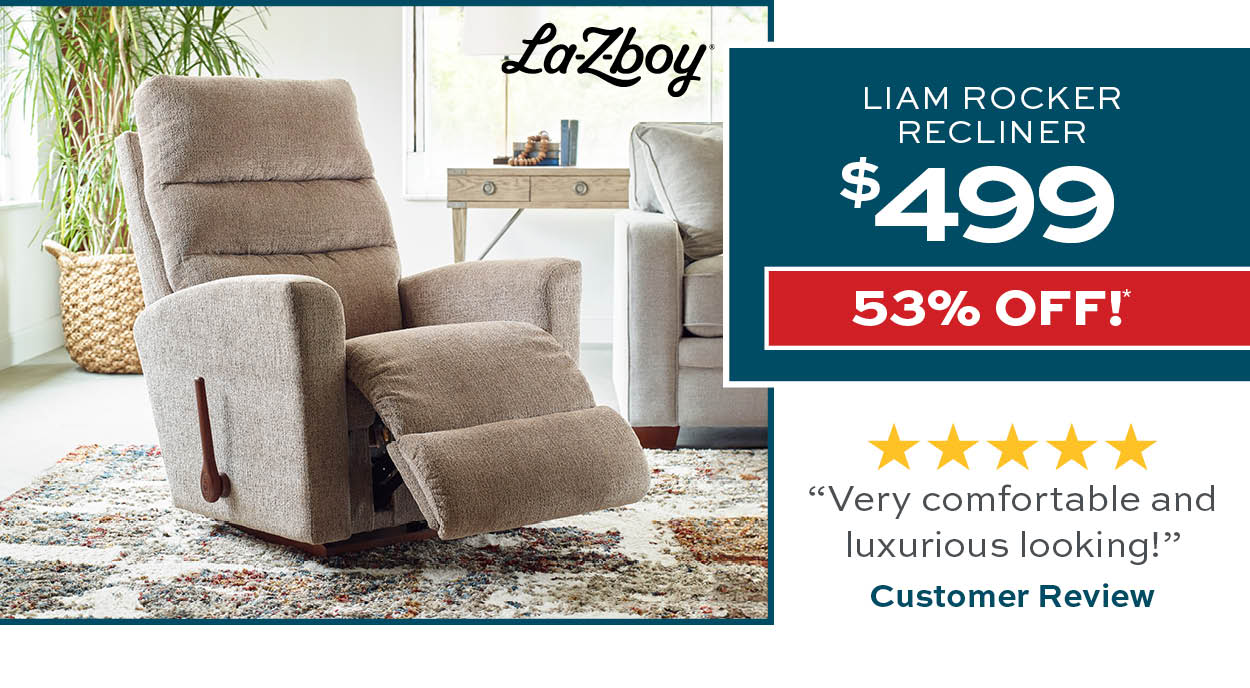 Liam Rocker Recliner $499