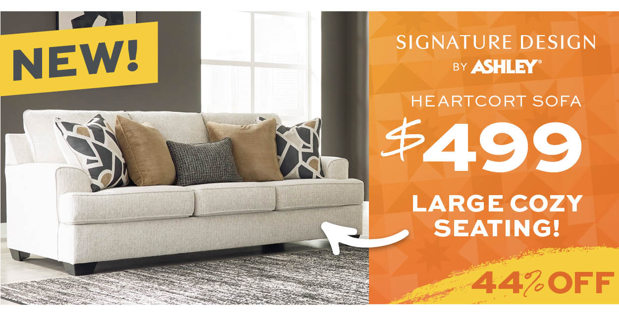 Ashley Heartcort Sofa $499