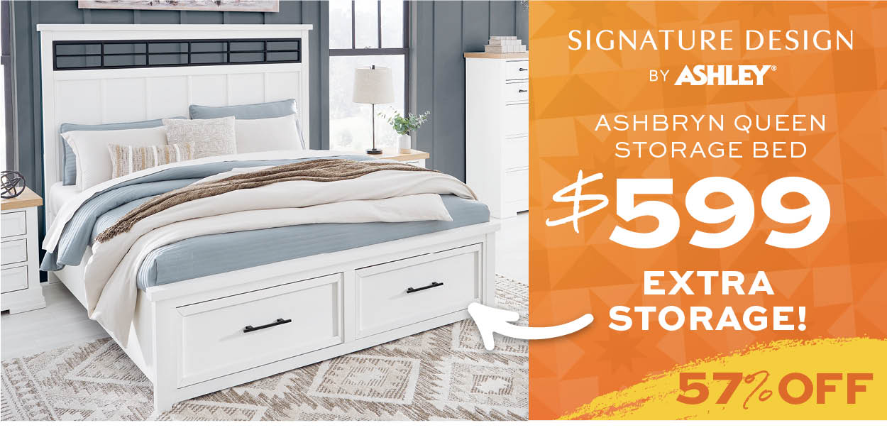 Ashley Ashrbyn Queen Storage Bed $599