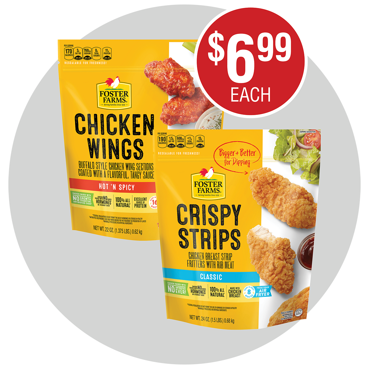 FOSTER FARMS FULLY COOKED CHICKEN
