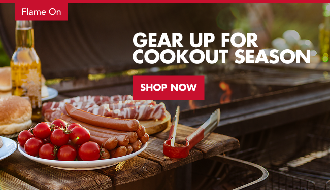 Get Grill Ready - FS charcoal, butane fuel, chafing dish fuel, lighters, product images over a BBQ image