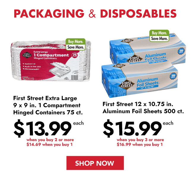 Packaging & Disposables