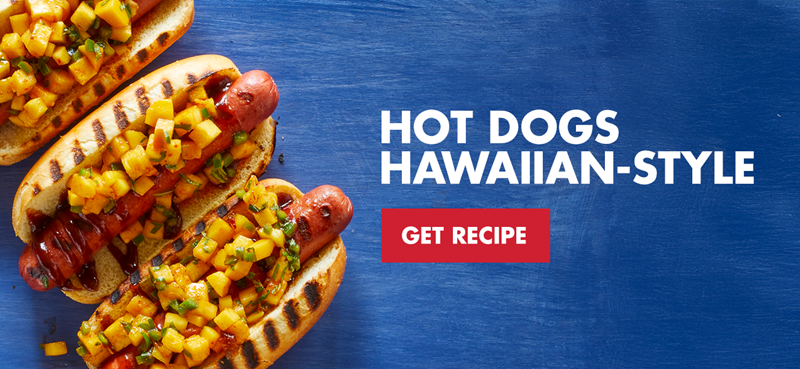 Hawaiian Hot Dogs recipe