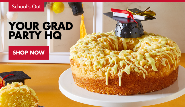 Grad Party HQ - use a graduation stock image