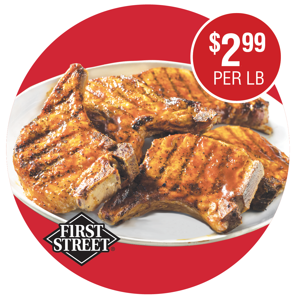 FIRST STREET FRESH ASSORTED PORK LOIN CHOPS