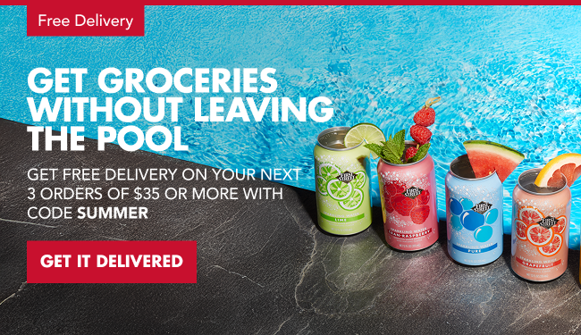 Stay Poolside w/DELIVERY (FS Sparkling Waters)