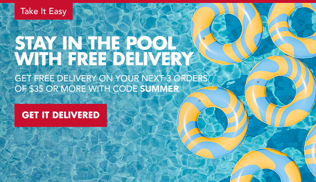 Dip into FREE DELIVERY (pool image)