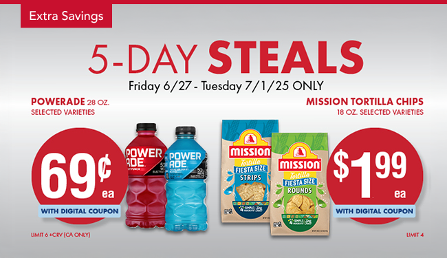 5-Day Steals panel