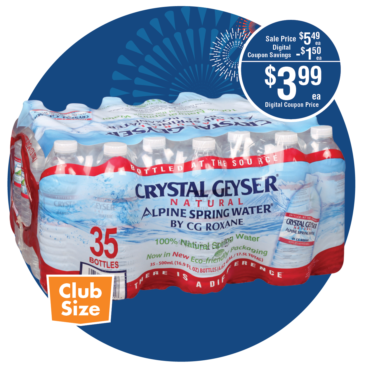 CRYSTAL GEYSER ALPINE SPRING WATER