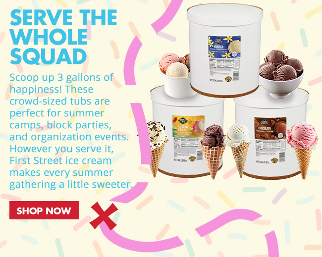 Ice Cream for the whole block, camp, school