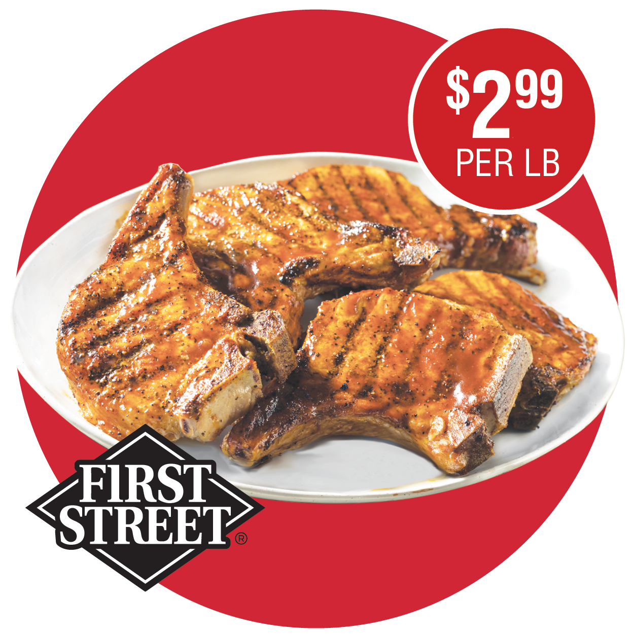 FIRST STREET FRESH ASSORTED PORK LOIN CHOPS