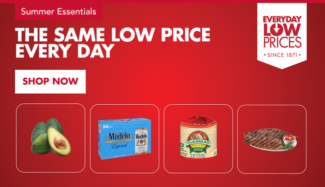 Summer EDLP items - Modelo, avocados, flap meat, tortillas