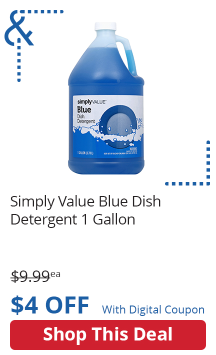 Simply Value Blue Dish Detergent 1 Gallon