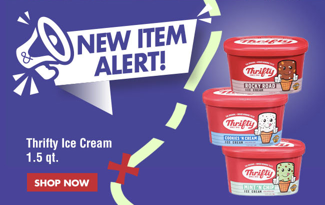 New Item Feature - Thrifty Ice Cream