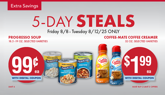 5-Day Steals panel