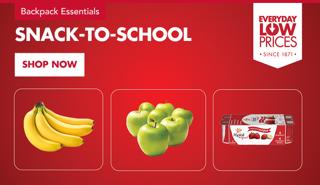 BTS EDLP Items - apples, bananas, Yoplait