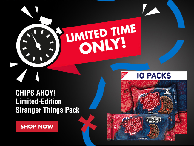 Limited Time Only  - Stranger Things Chips Ahoy