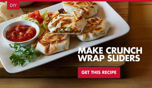Crunch wrap sliders recipe