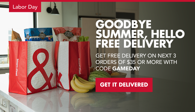 Labor Day FREE DELIVERY