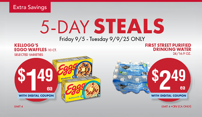 5-Day Steals panel