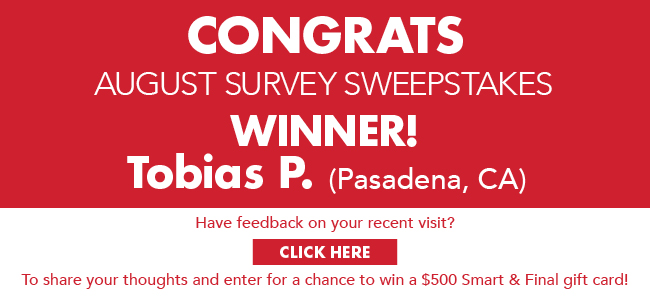 August Survey Winner