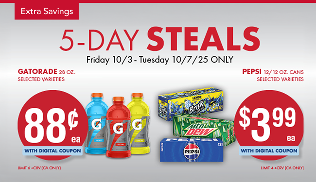5-Day Steals panel