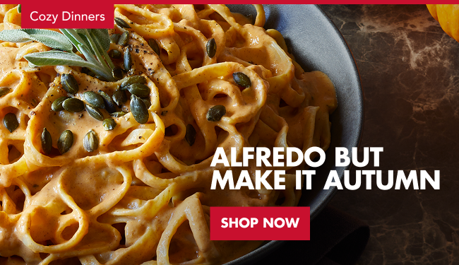 Make a seasonal pasta/Pumpkin Alfredo