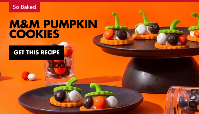 M&Ms Pumpkin Cookies Recipe