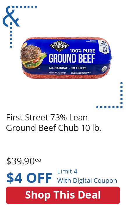 FS 73/27 Grnd Beef Chub 10 lb