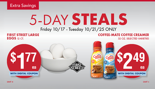 5-Day Steals panel