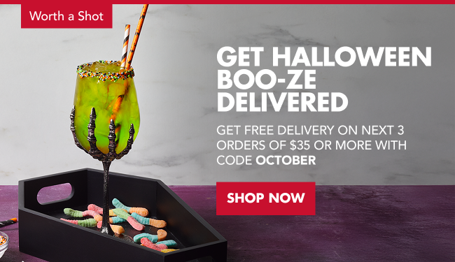 Get Your Halloween BOO-ze delivered/Spooky drinks