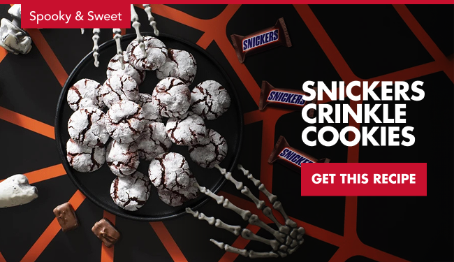 Snickers Crinkle Cookies Recipe