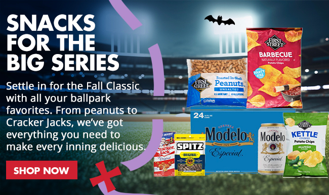 SNACKS FOR THE BIG SERIES 