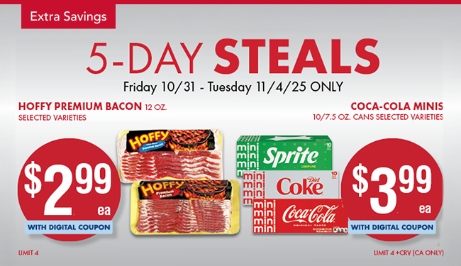  5-Day Steals panel