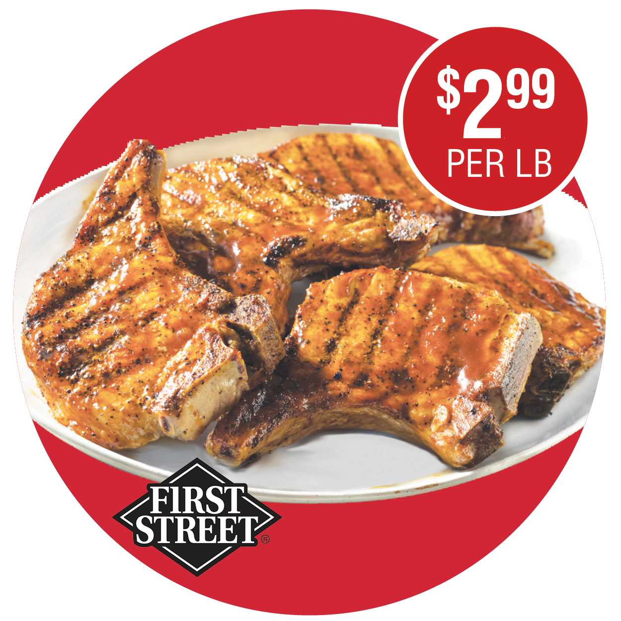 FIRST STREET FRESH ASSORTED PORK LOIN CHOPS