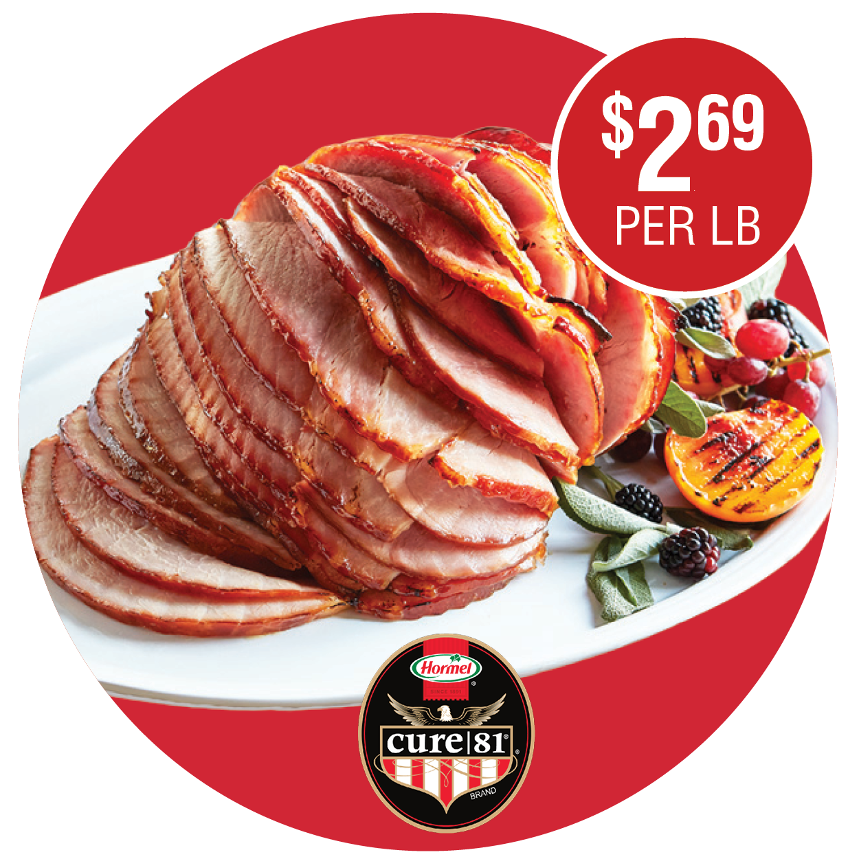 HORMEL CURE 81 SPIRAL SLICED HAM
