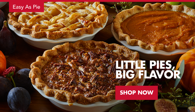 Mini pies close up