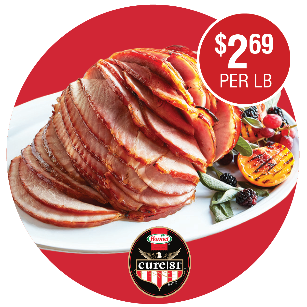 HORMEL CURE 81 SPIRAL SLICED HAM